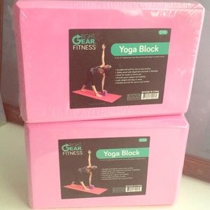 Set of yoga blocks new sealed nwt pink color